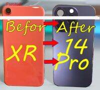 ตัวฝาหลังปิดโทรศัพท์ DIY กล้องขนาดใหญ่สำหรับ XR Like 14 Pro 14Pro กรอบพร้อมชิ้นส่วนสายสวิทช์ + ฝาครอบเคส + เครื่องมือ