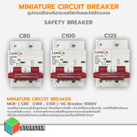 Lumira เบรกเกอร์ไฟฟ้า DC 2P Breaker 1000V Lumira รุ่น MCB- (C80 , C100 , C125) -DC1000V