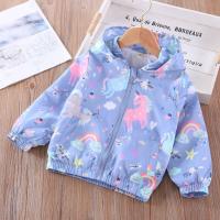 Korean Childrens Clothing Jacket Spring And Autumn New Childrens Full Print Cartoon Jacket Girls Assault Jacket Cardigan