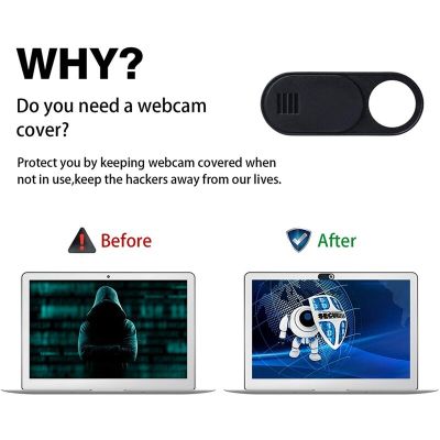 ”【；【-= Webcam Cover, 12-Pack Ultra Thin Design Web Camera Cover Slide For Laptop, PC, Macbook, Imac, Computer, Ipad, Pro- Black