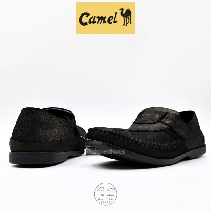 camel-รองเท้าคัทชูพับส้นได้-หนังแท้-หนังลายช้าง-เย็บพื้น-รุ่น-cm121-ไซส์-40-45