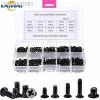 ☈  250Pcs/500Pcs M2 M2.5 M3 KM Screw Flat Head Phillips Screws  Laptop Notebook Screws Set Kit for computer small screw