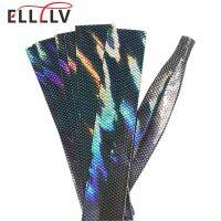 【CW】 Elllv 15cmx3cm Fishing Shrink Holographic Film Sleeve Material for Metal Jigs