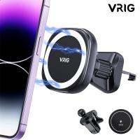 Vrig สำหรับ MagSafe เคส MagSafe 360แม่เหล็กระบายอากาศแท่นวางสำหรับรถแม่เหล็กติดโทรศัพท์ติดรถยนต์ปรับได้