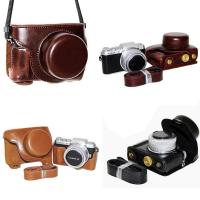 ถุงคลุมกระเป๋าเคสกล้องดิจิทัลหนัง PU สำหรับ Panasonic Lumix DC-GF10 GF9 GF8 GF7 GX900 GX950 GX800 GX850