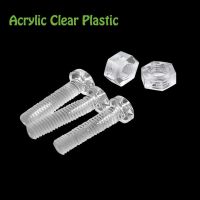 50pc M3 M4 Acrylic Clear Transparent Plastic Phillips Round Head Screw Pan Cross Head Bolt Metric Threaded