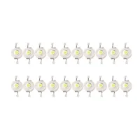 20 Pcs High Power 2 Pin 3W White LED Bead Emitters 170-190Lm 6000K