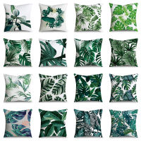 Tropical plants leaf Design Cushion Cover Pillow Case Sofa Pillow Cover(45 cm x 45 cm)