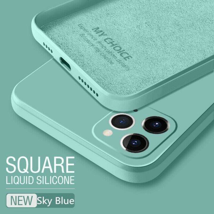 new-popular-ดั้งเดิมสุดหรูสแควร์ซิลิโคน-huawei-nova-5t-7i-y9s-y9-prime-2019เคสโทรศัพท์นุ่มบาง-candy