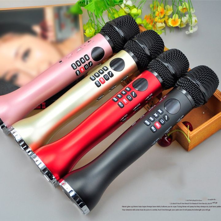 l-598-usb-k-song-microphone-tf-card-ftion-wireless-karaoke-speaker-noise-reduction-singing-recorder-mic-red