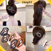 CHONGXI 3PCS คอร์ติก คลิปกลวงรูปก้อนเมฆ เรซิน แบบพกพาได้ เครื่องมือจัดแต่งทรงผม ของใหม่ คลิปผมด้านข้าง สาวๆ