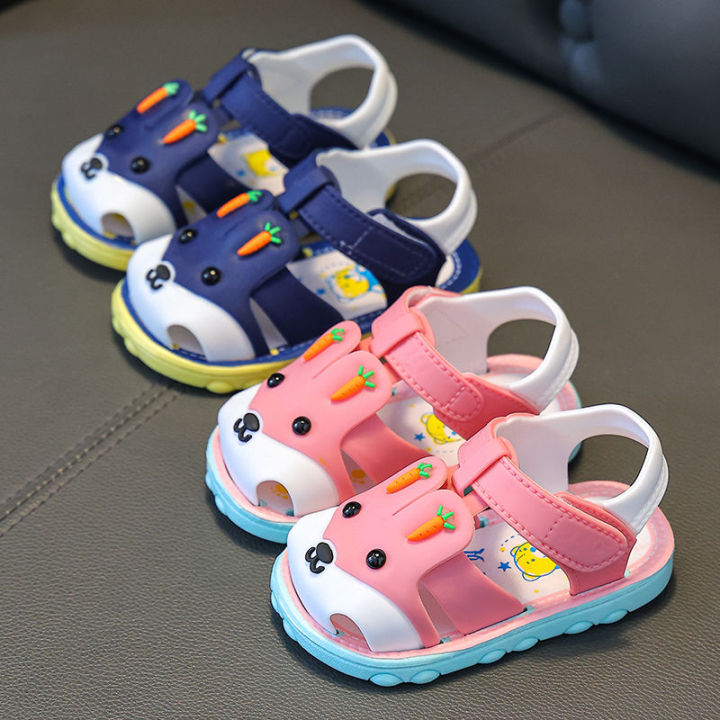 Baby Sandals Comfortable The New Baby Baby Girl Baby Boy SummerSoft  BottomBaotou Anti-kick Toddler Shoes Kindergarten Baby Shoes