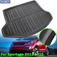 Rear Trunk Liner Cargo Boot Mat Floor Tray Protector Carpet Mud Kick Pad For KIA Sportage R 2011 2012 2013 2014 2015