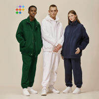 INFLATION Mens Thicken Fleece Lined Tracksuit 2022ฤดูหนาวเสื้อแจ็คเก็ตและ Sweatpant Set