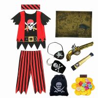 Jack Pirate Costume Childrens Pirate Toy Set Halloween Pirate Accessories Children Dress Up Gifts