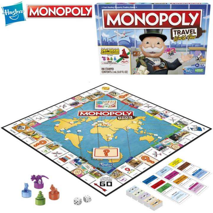 【Authentic Authorization】Hasbro Monopoly World Tour Monopoly Board Game ...