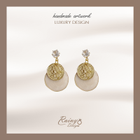 [EAR17] Drop Earrings S925  ต่างหู สไตล์บาร็อค Baroque Style