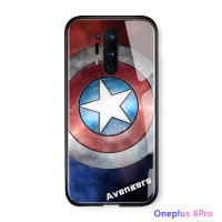 UCUC เคสโทรศัพท์เคสสำหรับ Oneplus 8 Pro ONE PLUS 8pro + แก้วโทรศัพท์มือถือกรณีเวนเจอร์สกัปตันอเมริกาไอรอนแมนเดอร์แมนแก้วที่ครอบคลุมกรณี