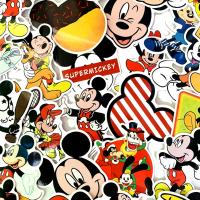 10/30/50PCS Disney Classic Character Mickey Mouse Cartoon Sticker DIY Laptop Luggage Skateboard Graffiti Decals Fun for Kid Toy Stickers