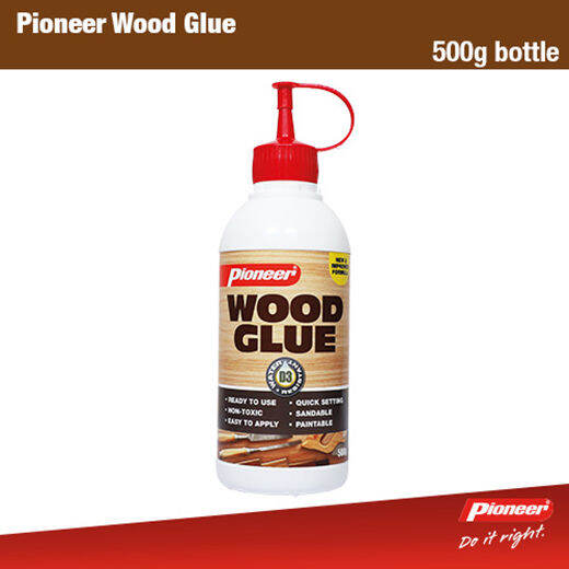 Pioneer Wood Glue 500g WaterResistant Polyvinyl Acetate Adhesive (Easy