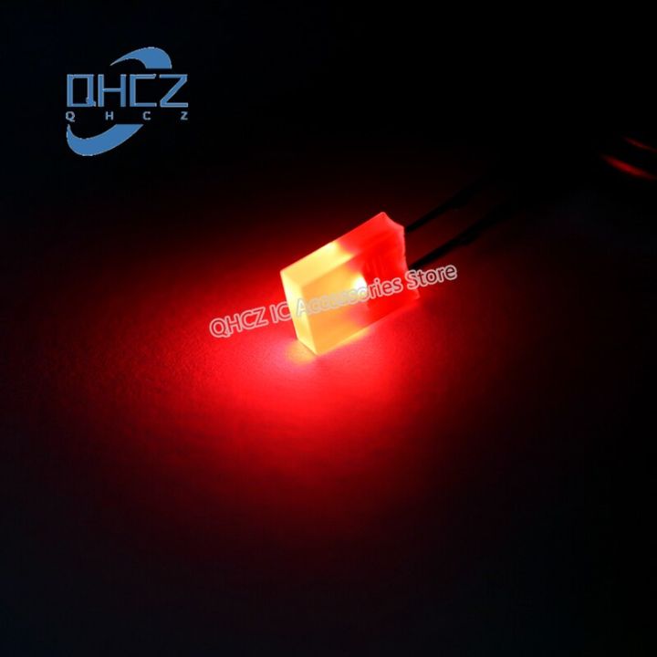 100pcs-2x5x7-red-light-2-5-7-red-light-infinity-led-light-emitting-diode-square-indicator-light-with-long-pin-electrical-circuitry-parts