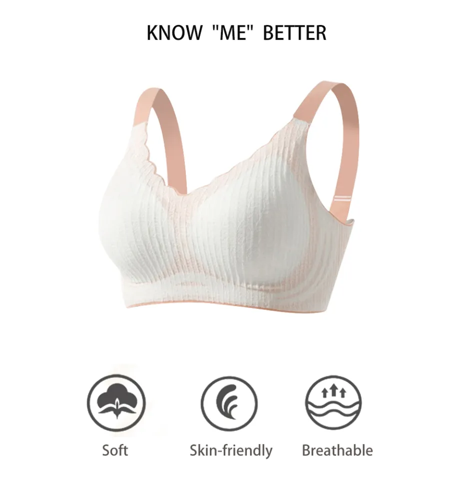 FallSweet Women's Sexy Seamless Bra Wire Free Brassieres Soft Intimate Push  Up Underwear Female Thin Cup Comfortable Lin