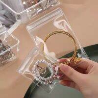 30PCS PVC Self Sealing Jewelry Bag Thick Necklace Bracelet Ziplock Bag Ring Storage Holder Bag Storage Anti-oxidation Bag