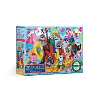 eeBoo Musical Band 20 Pc Big Puzzle จิ๊กซอว์รูปวงดนตรีสัตว์แบบ 20 ชิ้น