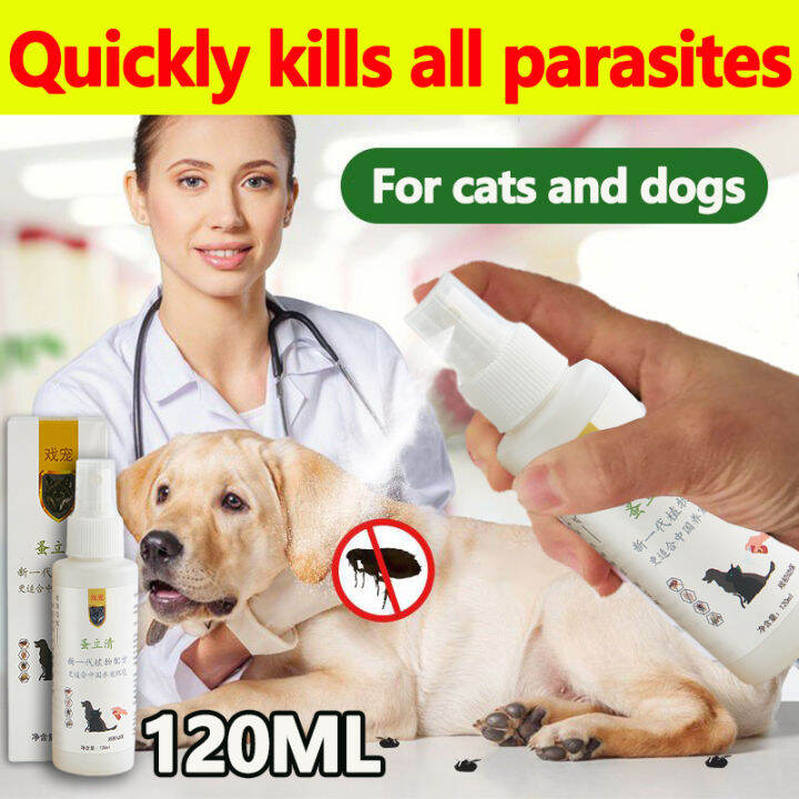 【Veterinary Effective Tick and Flea Spray Remover for Pet Flea Killer Anti