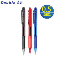 [0.5mm. ปากกา TriTouch] Double A ปากกาลูกลื่นแบบกด มี 3 สีให้เลือก