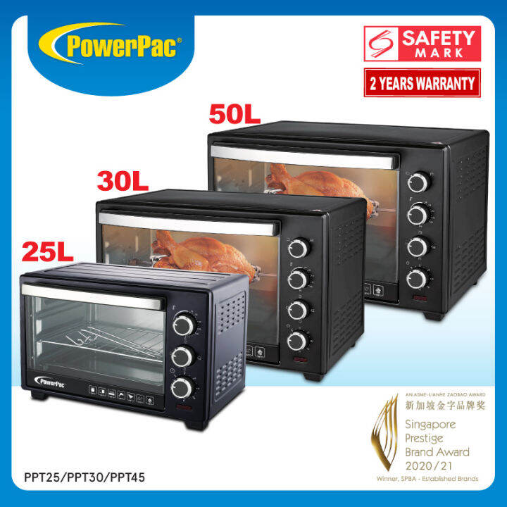 PowerPac Electric Oven 30L/50L With Baking Tray & Wire Mesh (PPT30 ...