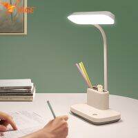 YAGE New Update 3600mAh Desk Lamp High Brightness Soft Light Study Work Table Lamps Rechargeable Touch LED Lamp Phone Pen Holder