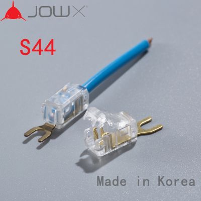 【YF】✖☄  JOWX S44 10PCS 14-13AWG 2.5sqmm Non-stripping Cable Wiring Wire Connectors Splice Crimp Spade U Type Insulated Terminals