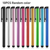 10ชิ้นปากกา Stylus สากลสำหรับที่ชาร์จยูเอสบีipad iPhone Samsung แท็บเล็ตโทรได้ PC แอปเปิ้ลแอนดรอยด์แบบพกพาปากกาตัวเก็บประจุสัมผัสหน้าจอที่ละเอียดอ่อน