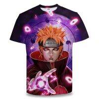 Naruto 3D พิมพ์เสื้อยืดแฟชั่นฤดูร้อนการ์ตูนกราฟิกแขนสั้นเสื้อยืด Plus Size