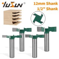 YUSUN สี่คาร์ไบด์ Z4－T－Type Slotting Cutter Router Bit Woodworking Milling Cutter สําหรับไม้ Bit Face Mill Carbide Cutter