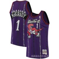 【Feb】 high-quality 【Dec】 2021 Purple NBA Swingman Jersey Mitchell Ness Toronto Raptors NO.1 Tracy Mcgrady Hardwood Classics 1998 99 For Male Basketball Clothes Adult Lightweight High Quality NJ88