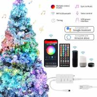 【☊HOT☊】 duanya แสง Rgb Led ไฟประดับสวยงาม Usb Wifi บลูทูธควบคุมระยะไกลสำหรับ Alexa/google บ้านตกแต่ง