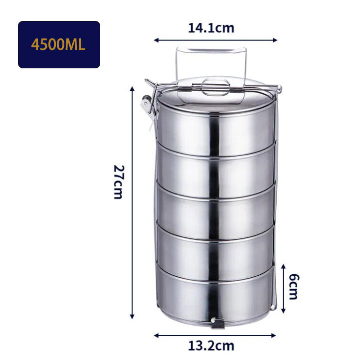 ปิ่นโตสเตนเลส-ปิ่นโตสแตนเลส-ปิ่นโตเก็บอุณหภูมิ-ปิ่นโตใส่อาหาร-3ชั้น-4ชั้น-5ชั้น-ปิ่นโตสเตนเลส-ทนทาน-เก็บความร้อนได้ยาวนาน