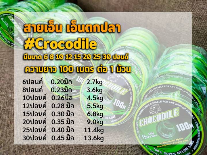 สายเอ็น-เอ็นตกปลา-สายเอ็นตกปลา-crocodile-จระเข้-6lb-50lb-ความยาว-100-เมตร-ต่อ-1-ม้วน