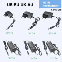 【GBKOF】Power Supply DC 12V 1A 2A 3A 5A 6A 8A Power Supply Adapter for LED Light Strip