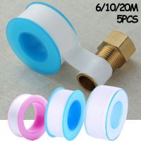 5PCS Roll Plumber Oil-free Belt Tool Plumbing PTFE Tape Water Pipe Sealing Band Adhesives Tape