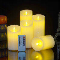 Battery LED Flameless Candles Light Remote Control Flickering Candles Lamp Dancing Flame Tealight Lighting with Timer Function