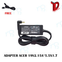 คุณภาพดี  ADAPTER ACER 19V2.15A*5.5X1.7  / สายชาร์จโน๊ตุ๊คเอเซอร์ + แถมสายไฟ มีการรัประกันคุณภาพ  ฮาร์ดแวร์คอมพิวเตอร์