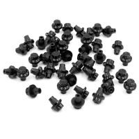 100pcs 14x7.6mm Wheel  Rivets Nuts For Rim Caps Car Bolts Universal Decoration Tires Parts ABS Plastic  Accessories Nails  Screws Fasteners