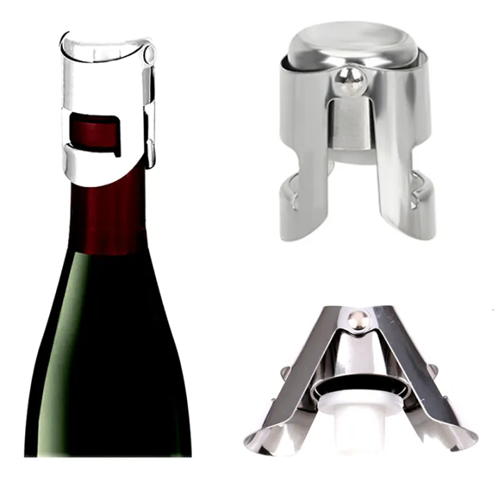 MUXI Stainless Steel Champagne Stopper Sparkling Wine Bottle Plug