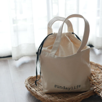 [sundaylife] sundaylifebag กระเป๋าผ้าแคนวาส สองชั้น