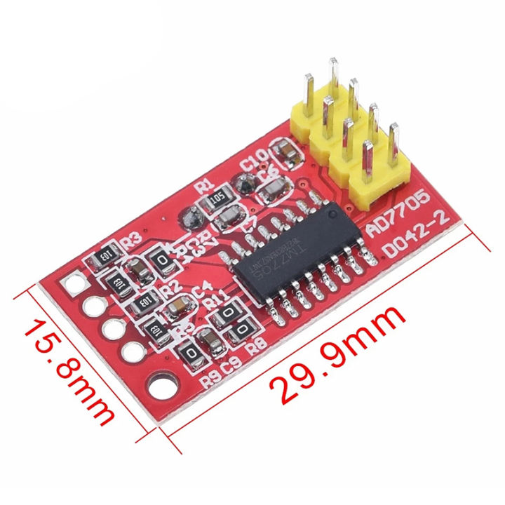 อินพุตแบบตั้งโปรแกรมได้-spi-อินเทอร์เฟซ-ad7705-dual-16-bit-adc-โมดูลการรวบรวมข้อมูล