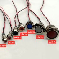 IP67 Waterproof Metal LED Warning Indicator Light Signal Lamp Pilot 6/8/10/12/16/19/22mm