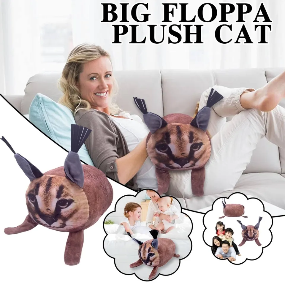 floppa plush, Floppa toy plush stuffing, big Floppa plush cartoon